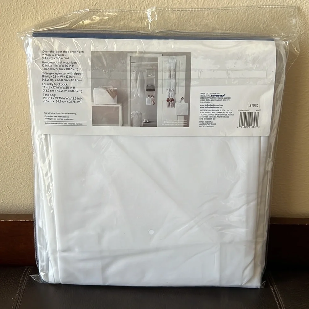 Simply Essential Closet Organizer 5 Piece Set in White - NWOT